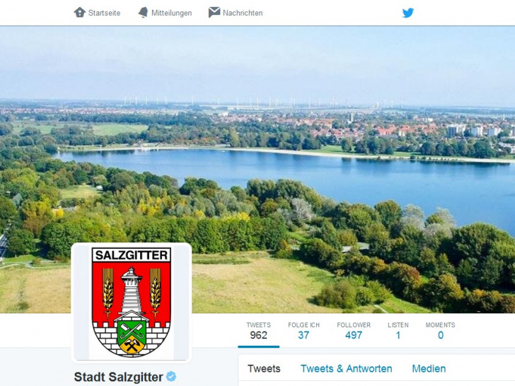 Die Stadt Salzgitter ist auch bei Twitter vertreten. Foto: Stadt Salzgitter