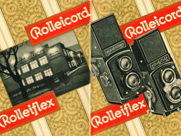 Rolleiflex Rolleicord, englischer Luxusprospekt 1939. Foto: Städtisches Museum
