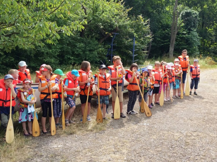 26 Kindern trafen sich zur Kanu-Tour. Foto: Privat