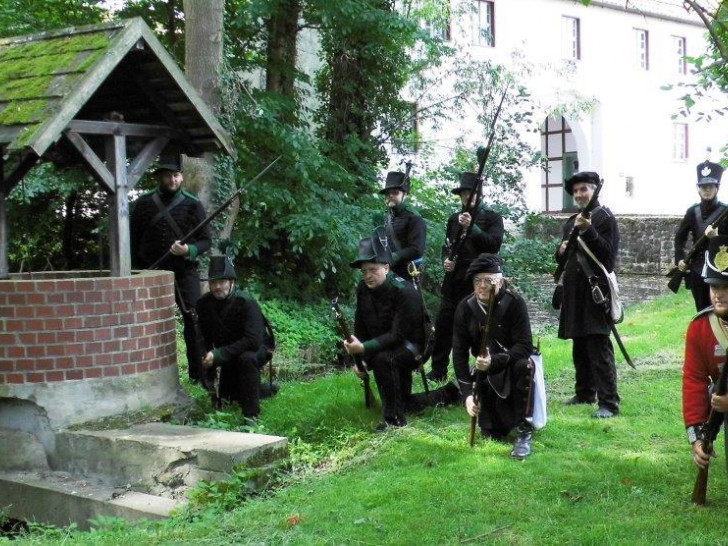 Das Herzoglich-Braunschweigische-Feldkorps bei einer Übung auf der Westerburg. Foto: Privat