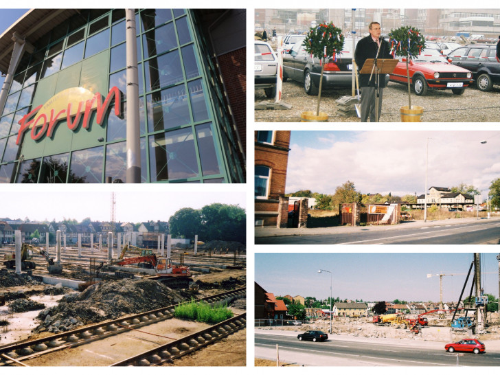 regionalHeute.de zeigt in Bildern die Entstehung des FORUM Einkaufszentrums. Fotos: Cramme und M.T. Schrader 