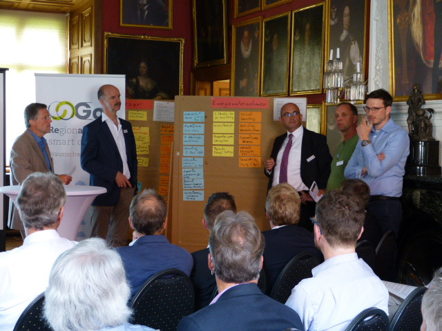 Die Gruppe „Energieunternehmen“ stellt ihre Arbeitsergebnisse vor. Foto: Landkreis Wolfenbüttel
