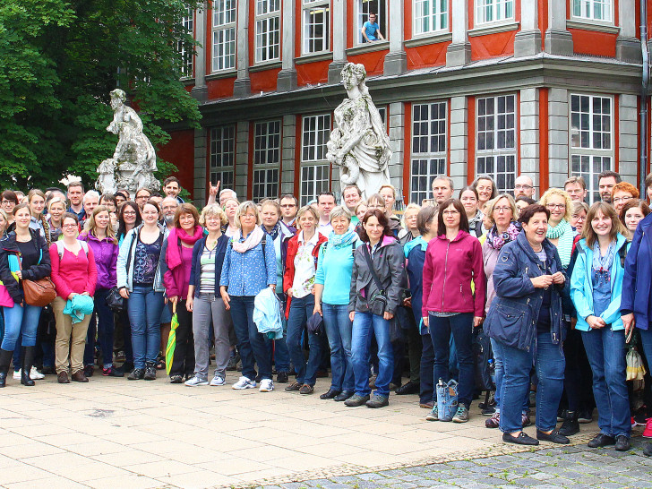 Eine spannende Erlebnis- und Themenführung wartete auf die rund 115 Mitarbeiterinnen und Mitarbeiter des Leibniz-Institutes DSMZ. Foto: Privat