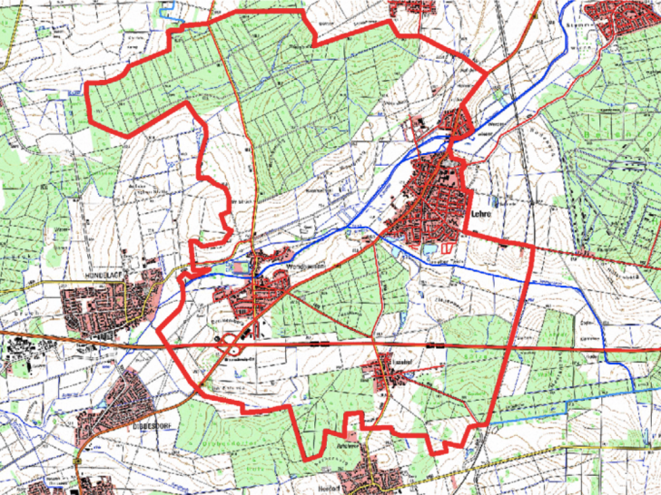 Der Verlauf des Sperrgebietes. Karte: Landkreis Helmstedt