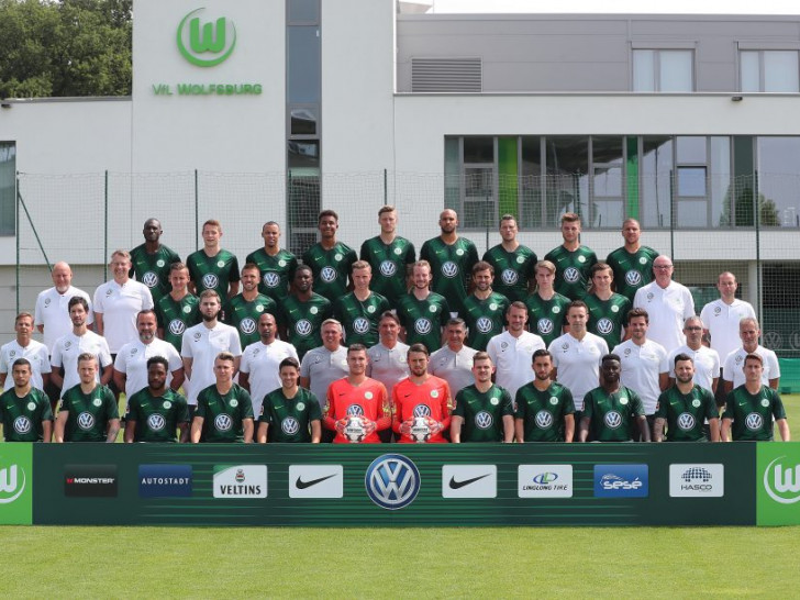 Der aktuelle Kader des VfL Wolfsburg. Foto: Agentur Hübner