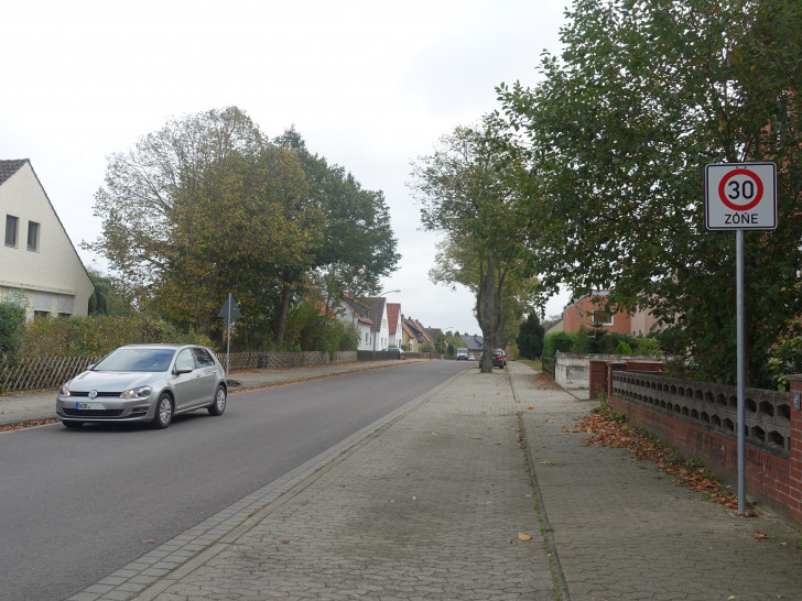 Die Walbecker Straße ist eine der neuen Tempo 30 Zonen.Foto/Grafik: Gemeinde Grasleben