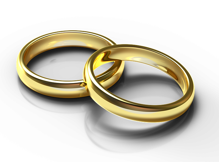 Wir gratulieren zur Goldenen Hochzeit. Symbolbild: pixabay