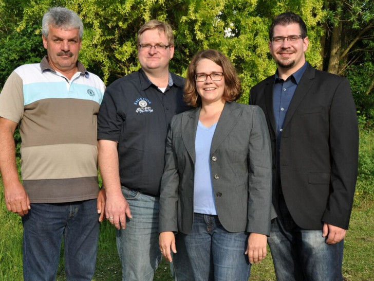 Gerd Uplegger, Matthias Langer, Dr. Susanne Schröder, Patrick Meißner (von links), Foto: privat