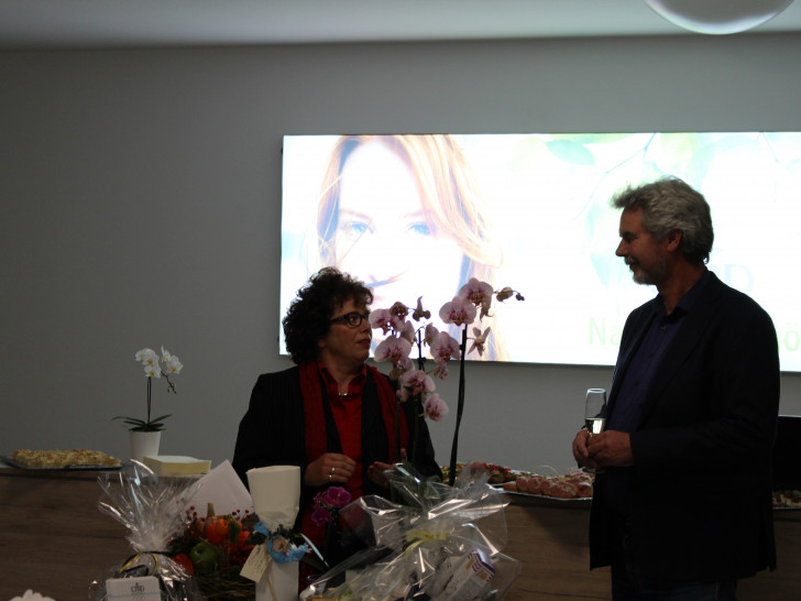 Renate Lucksch und Carl-Michael Diedrich sprachen über Unternehmergeist und Mut. Foto: Nino Milizia