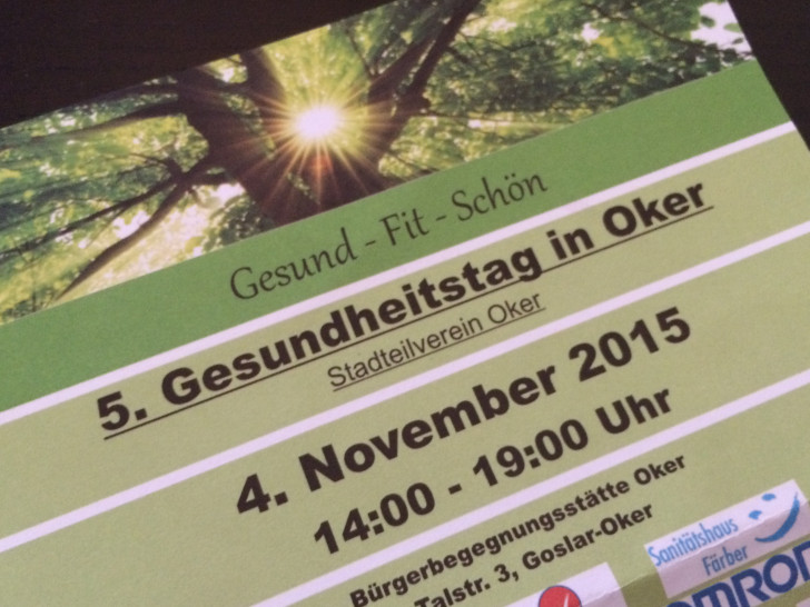 Der Stadtteilverein Oker lädt am 4. November von 14 bis 19 Uhr zum fünften Gesundheitstag ein. Foto: Anke Donner 
