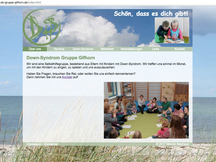 Auf der Homepage der Gifhorner Selbsthilfegruppe erhalten betroffene Familien wertvolle Informationen. Screenshot: Eva Sorembik
