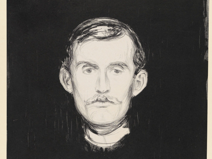 Edvard Munch (1863-1944), Selbstbildnis, 1895. Foto: C. Cordes, Herzog Anton Ulrich-Museum