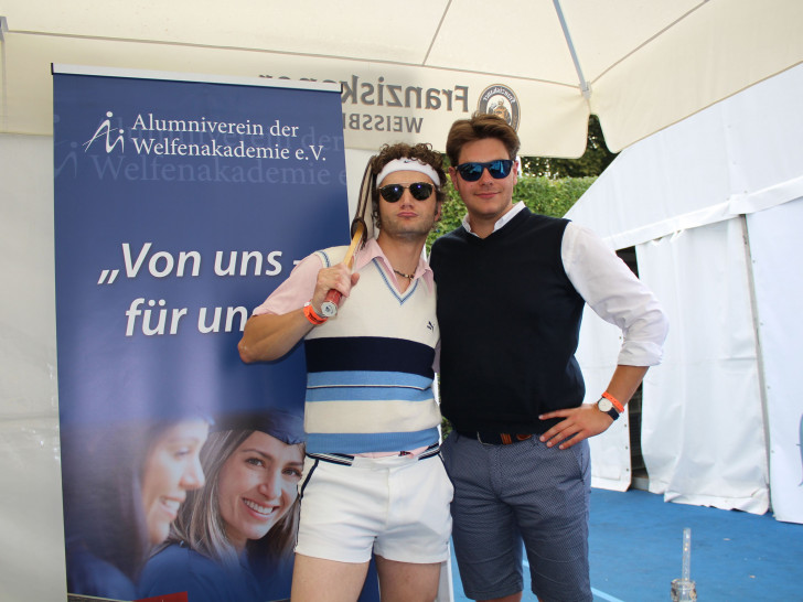 Die Organisatoren des Festes: Fabian Haars (links) und Lucas Schubert vom Alumni-Verein. Foto: Welfenakademie