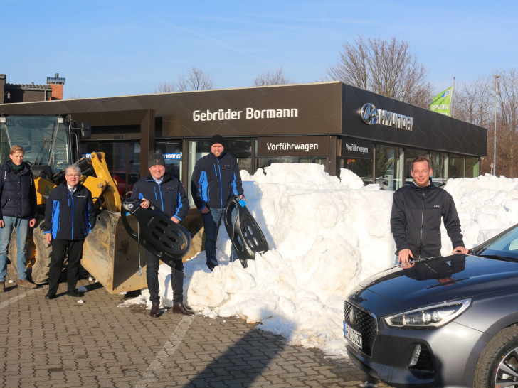 Das Autohaus Bormann lädt am Samstag zur großen Party - der Schnee ist bereits da. Foto: Braumann