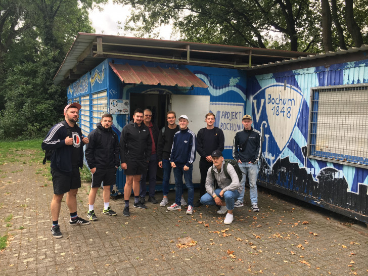 Die Ostfalia-Studierenden der Fakultät Soziale Arbeit bei ihrem Besuch des „Fanprojekts Bochum“. Foto: Ostfalia