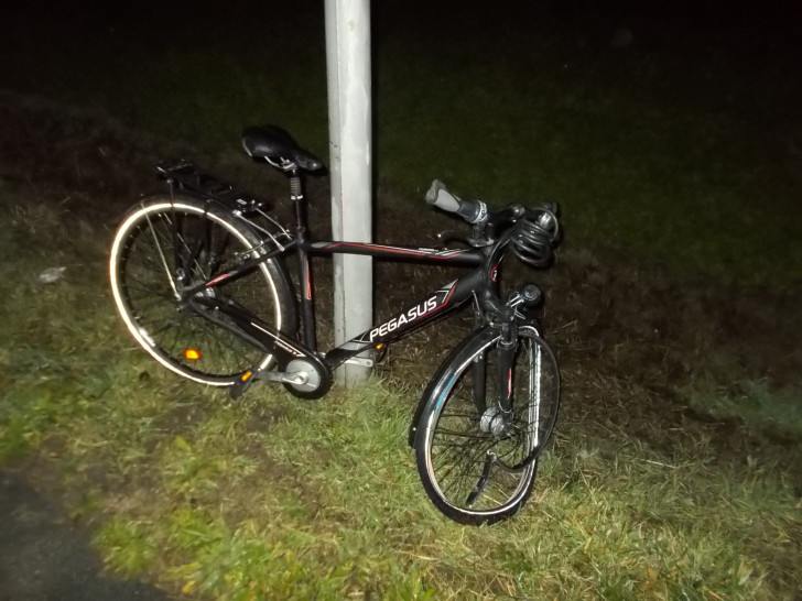 Das Fahrrad hatte weniger Glück als der Mann selbst. Foto: Polizei Wolfsburg