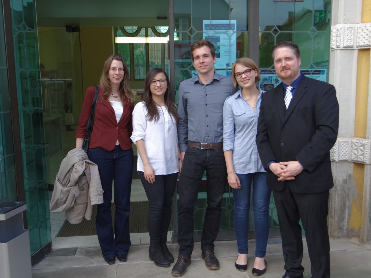 Das Autorenteam von links nach rechts: Stefanie Lenke-Hitrov, Gülsah Karakoc, Jan Siegemund, Kira Kessler und Simon Sosnitza. Foto: Landkreis Helmstedt