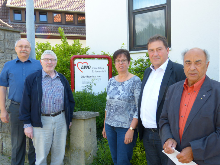 Leiterin Mohr und Bundestagsabgeordneter Lagosky mit Mitgliedern des CDU Stadtverbandes Schöppenstedt. Foto: Privat