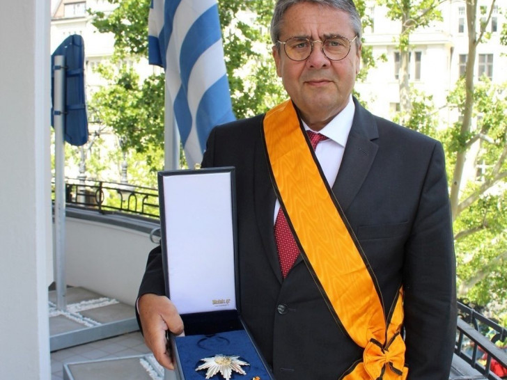 Ordensträger Sigmar Gabriel.
Foto: Wahlkreisbüro Sigmar Gabriel Wolfenbüttel