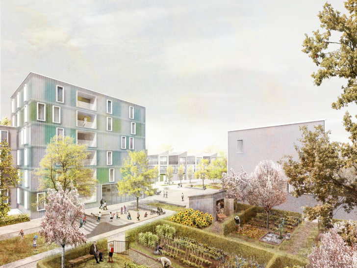 Hellwinkel Terrassen: Die Quartiersgärten mit ihren Hecken und Obstbäumen bewahren ein Stück der früheren Nutzung und Artenvielfalt. Foto: SMAQ - architecture urbanism research