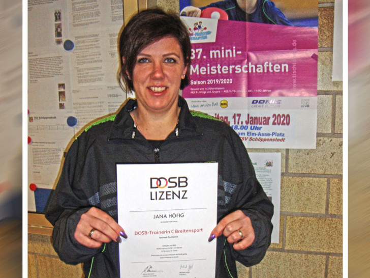 Jana Höfig hat die Prüfung des Tischtennis-Trainerscheins C-Lizenz bestanden und unterstützt die Jugendarbeit durch noch mehr Kompetenz.