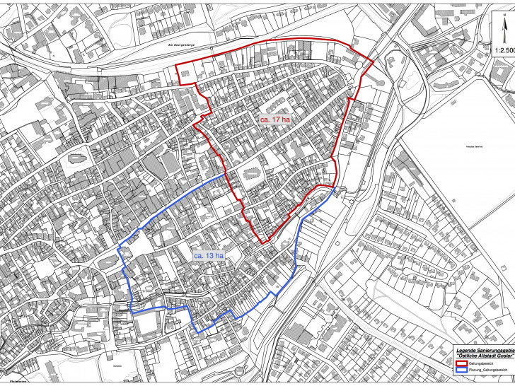 Das geplante Sanierungsgebiet. Grafik: Stadt Goslar