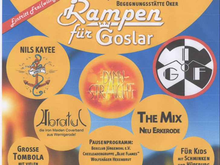 Am 17. Juni finden wieder das Benefiz-Konzert "Rampen für Goslar" statt. Das Programm und die Bands stehen bereits fest. Foto: Rampen für Goslar