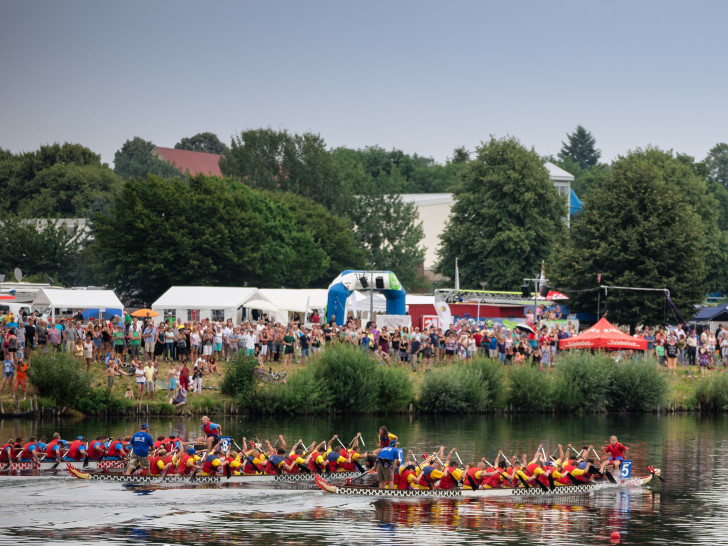 Das beliebte Drachenbootrennen ist in jedem Jahr ein Highlight. Fotos: Stadt Salzgitter/Andre Kugellis