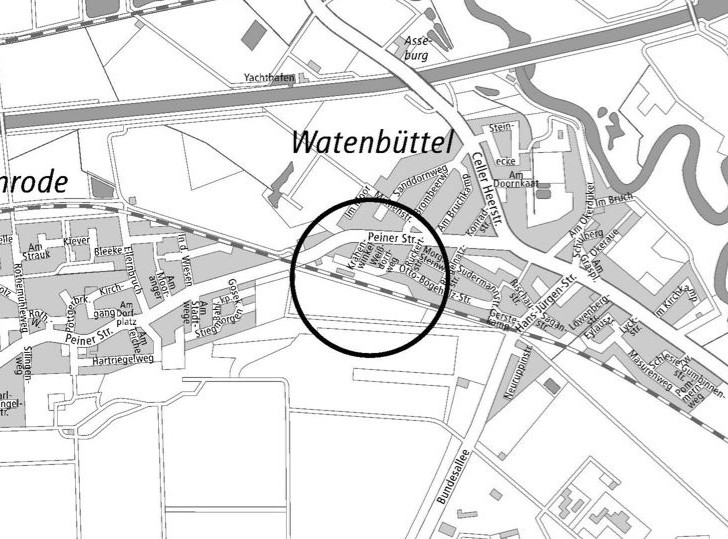 Das betroffene Gebiet in der Übersicht. Plan: Stadt Braunschweig