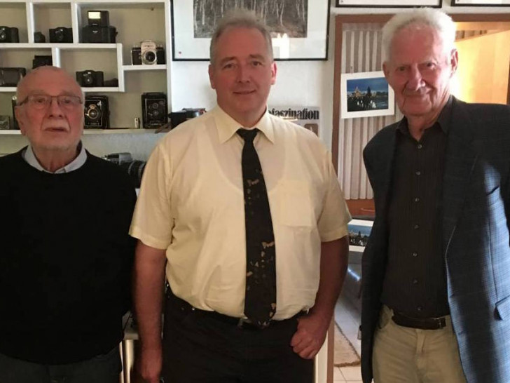 Wilhelm Löwer, Frank Oesterhelweg und Kurt Sielemann. Foto: Privat 
