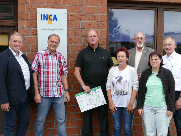 Frank Oesterhelweg (links) besuchte die Firma INCA. Foto: CDU