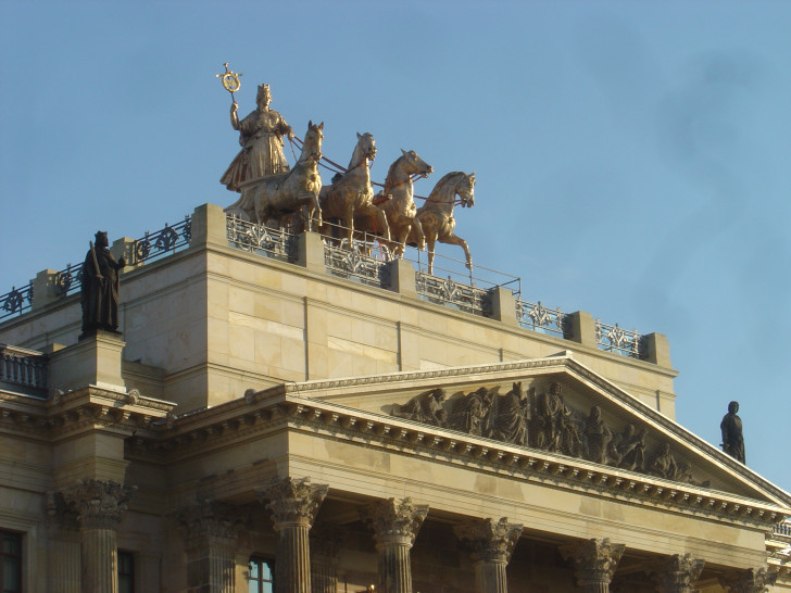„Geburtstagskind“ Quadriga ist der Anlass für die Veranstaltungsreihe auf dem Schlossdach. Foto: Schlossmuseum