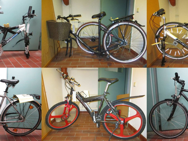 Sechs Fahrräder suchen ihre Eigentümer. Foto: Polizei