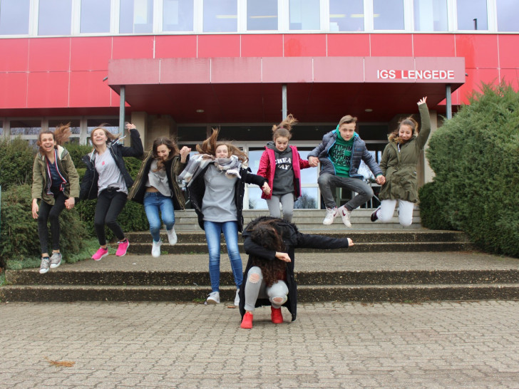 Die Schüler hatten viel Spaß zusammen. Fotos: Annegret Buggisch