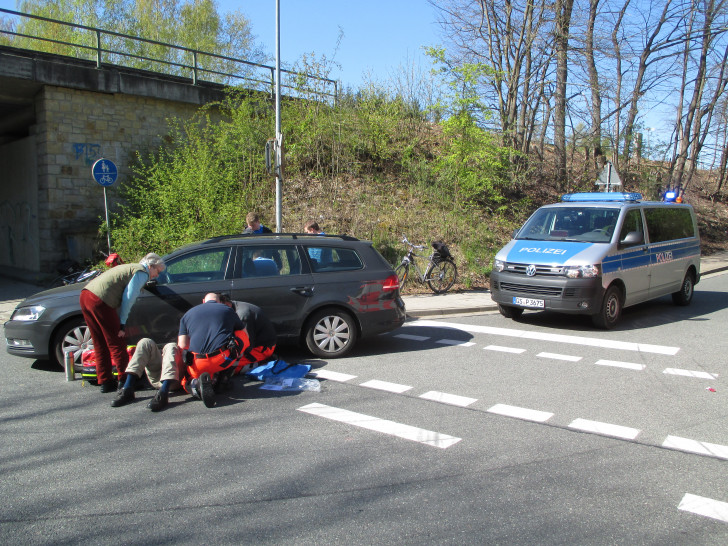 In Langelsheim wurde am Vormittag ein Fahrradfahrer schwer verletzt. Foto: Polizei Goslar