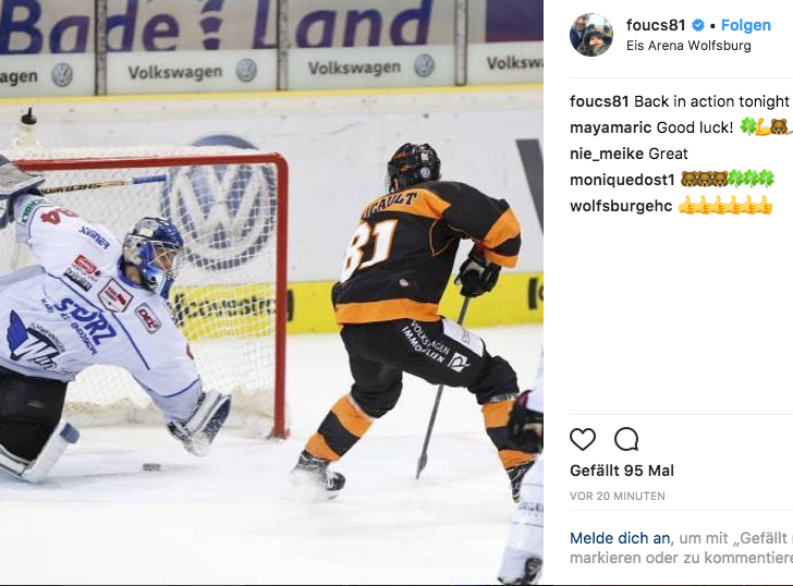 Per Instagram meldete sich Foucault zurück. Bildschirmfoto: Jens Bartels