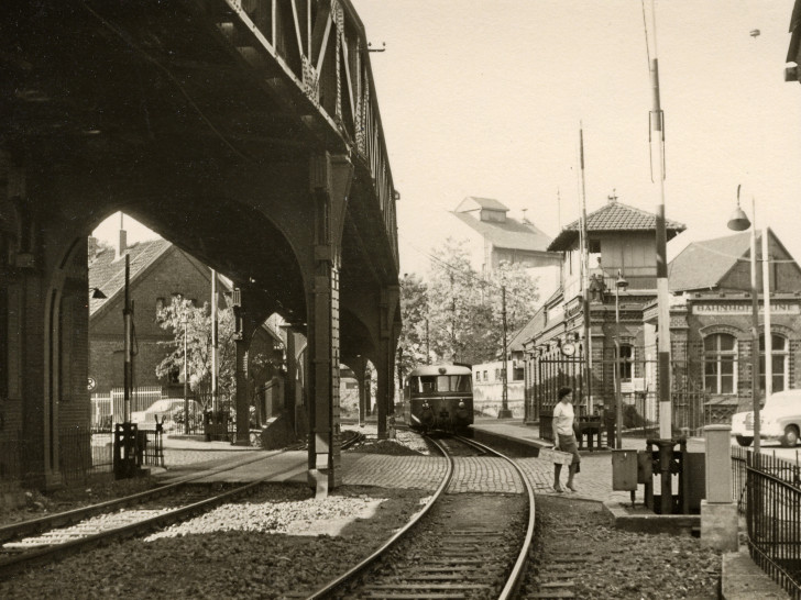 Der Ilseder Bahnhof an der Jägerstraße, 1960er Jahre. Foto: Stadtarchiv Peine
