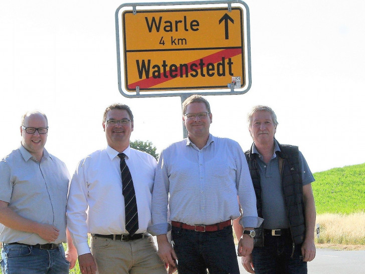 Jörn Domeier MdL, Alexander Heidebroek, Marcus Bosse MdL, Rudolf Wollrab. Foto: SPD