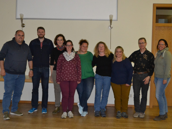 Von links: Matthias Olschack, Sebastian Minks, Susanne Schnettker, Jennifer Schieder, Mareike Steuer, Ina May, Simone Vogel, Gunnar Faika und Wiebke Fischer. Foto: Förderverein
