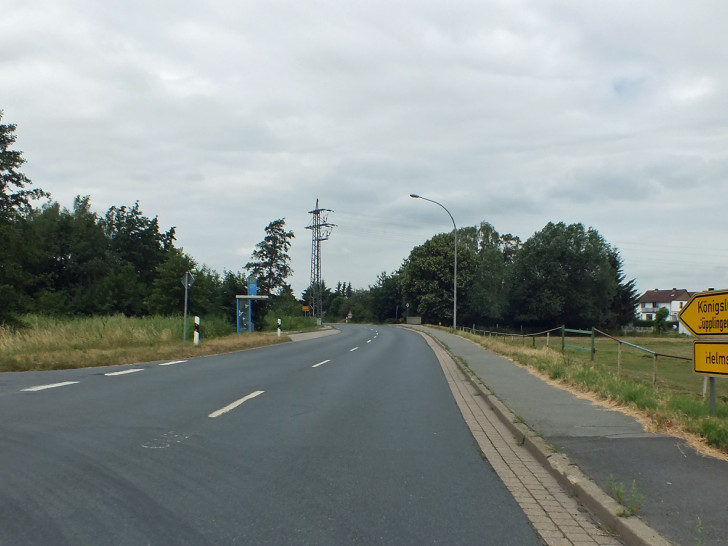 Ortseinfahrt der L 644 in Helmstedt Emmerstedt in Höhe des Rottenweges. Foto: Kreisverkehrswacht Helmstedt