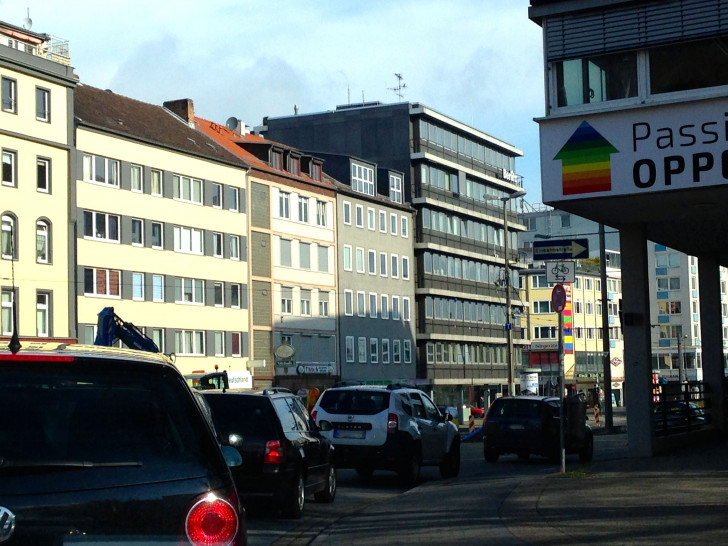 Die Baustelle an der Stobenstraße sorgt regelmäßig für Staun in Richtung Innenstadt, Foto: Archiv