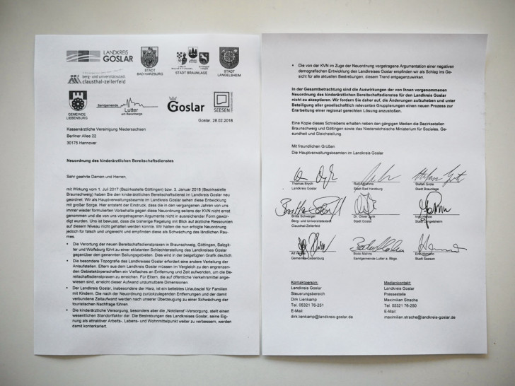 Der offene Brief an die KVN. Neun Stimmen für neue Regelungen. Foto: Alexander Panknin