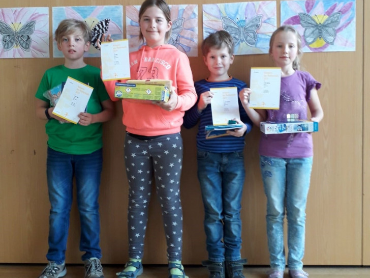 Die erfolgreichen Teilnehmer des Känguru Mathematikwettbewerbs der Grundschule Lehre. Foto: Grundschule Lehre