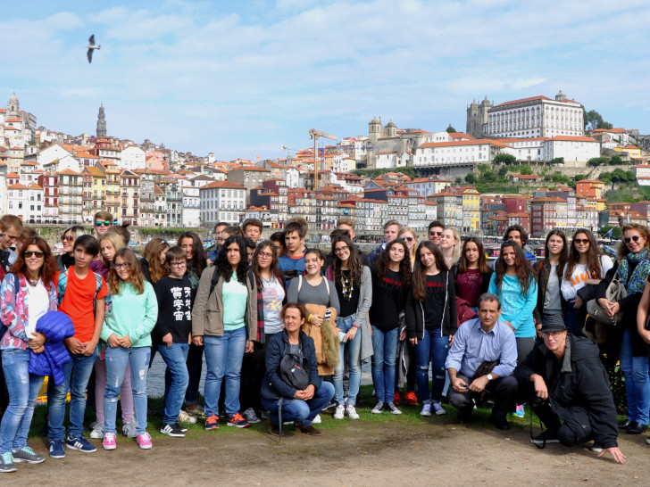 40 Schülerinnen und Schüler aus ganz Europa trafen sich zum Erasmus-Projekt in Portugal. Foto: Privat