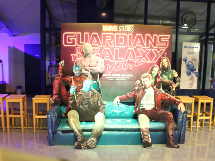 Die Guardians of the Galaxy machen gerade wieder das Cineplex Goslar unsicher. Foto: Nino Milizia