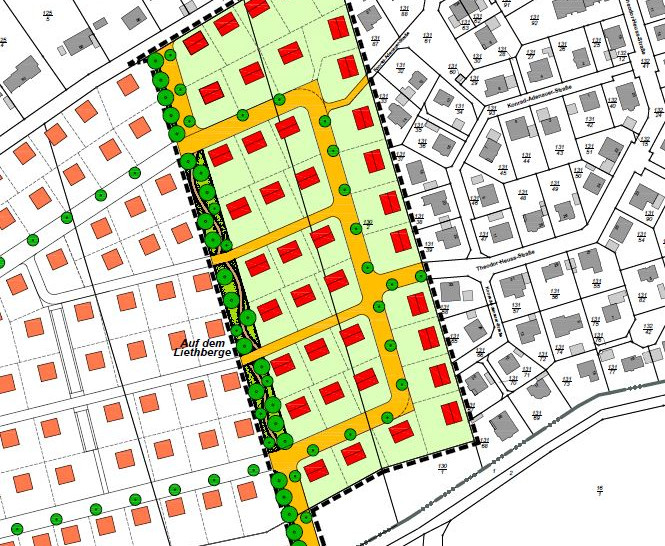 Der Bebauungsplan für das neue Baugebiet Liethberg IV. Plan: Stadt Goslar