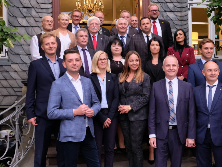 Gute Stimmung. Beim Abendessen verlebte die Deutsch-polnische Delegation einen kurzweiligen Abend. Foto: Landkreis Goslar