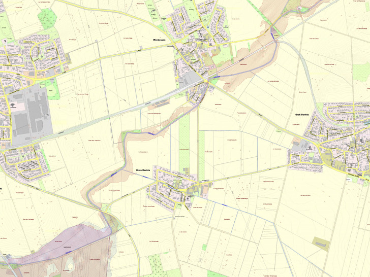 Ausschnitt des Plans für die Festlegung des Überschwemmungsgebietes
der Altenau im Bereich des Landkreiseses Wolfenbüttel. Foto: Landkreis Wolfenbüttel