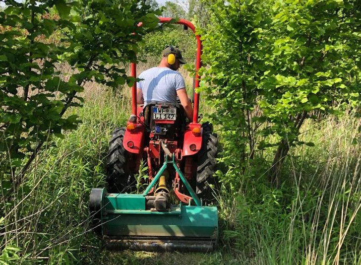 Auch das ist Bürgerwald-Arbeit: Wege freischneiden. Foto: Wilhelm Schmidt