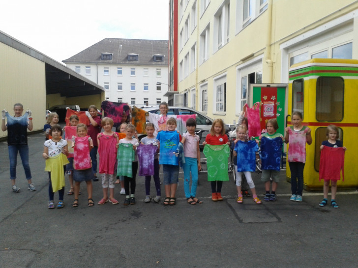 14 Jungen und Mädchen erlebten eine besonders spannende Ferienwoche im AHA-ERLEBNISmuseum. Foto: 